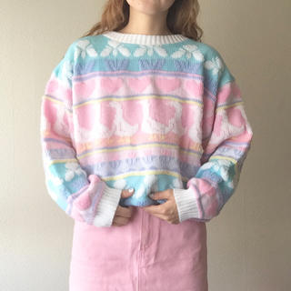 グリモワール(Grimoire)のvintage used  pastel knit(ニット/セーター)