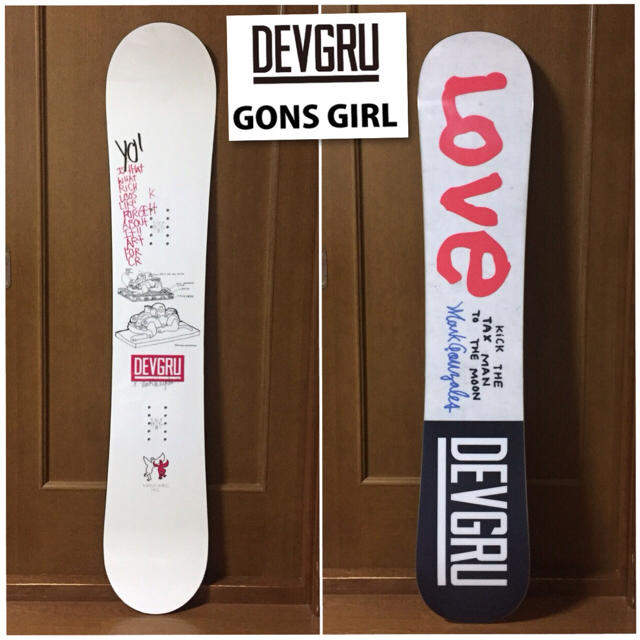 DEVGRU デブグルー GONZGIRL ゴンズガール 142cm レディース スポーツ/アウトドアのスノーボード(ボード)の商品写真