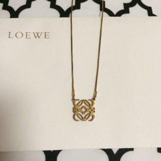 レア!! LOEWE ロエベ ロングネックレス ゴールドカラー ヴィンテージ