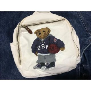 ポロラルフローレン(POLO RALPH LAUREN)の90s polo ベアー ミニキャンバスリュック(リュックサック)