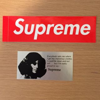 シュプリーム(Supreme)のsupremeステッカー2枚セット②(ノベルティグッズ)