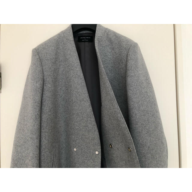 【太郎様専用】UNITED TOKYO Super110's Vネックコート メンズのジャケット/アウター(チェスターコート)の商品写真
