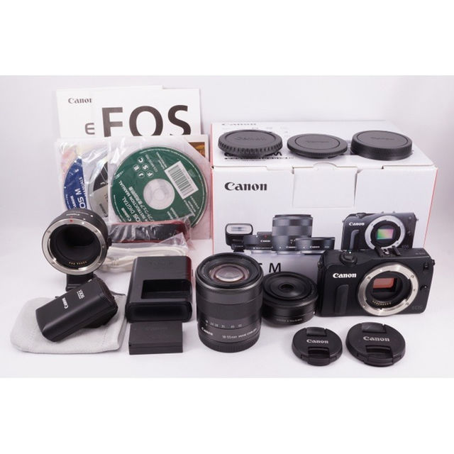 専用  超美品★Canon キヤノン EOS M ダブルレンズキット！