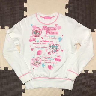 メゾピアノ(mezzo piano)のmezzo piano トレーナー M (150)(Tシャツ/カットソー)