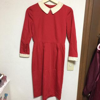 グリモワール(Grimoire)のvintage red onepiece♡(ひざ丈ワンピース)