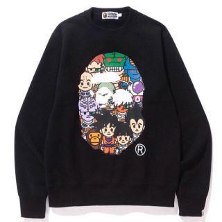 アベイシングエイプ(A BATHING APE)の新品 2XL BAPE DRAGON BALL Z トレーナー 黒 ape(スウェット)