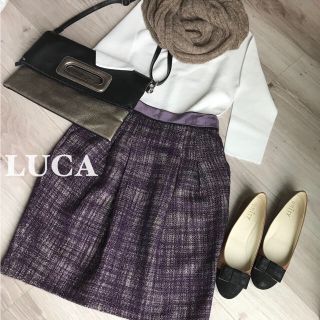 ルカ(LUCA)のN様専用☆LUCAルカ✴︎ゴールドキラキラタックスカート♡(ひざ丈スカート)