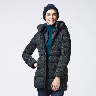 ユニクロ(UNIQLO)のユニクロ/UNIQLO★レオパード柄ストレッチダウンコート(М）(ダウンジャケット)