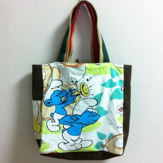 ハンドメイド★☆スマーフバッグ レディースのバッグ(トートバッグ)の商品写真