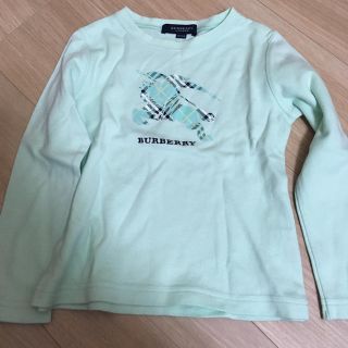 バーバリー(BURBERRY)のバーバリー  ロンT 水色 100(Tシャツ/カットソー)