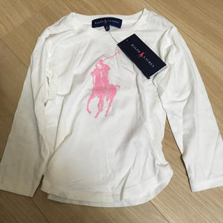 ラルフローレン(Ralph Lauren)のラルフローレン ロンT 白 100(Tシャツ/カットソー)
