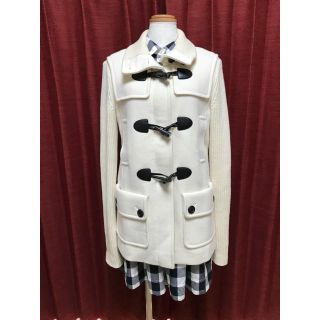 バーバリー(BURBERRY)の美品 Burberry バーバリー ニット切り替え ダッフルコート(ダッフルコート)