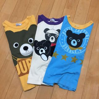 ダブルビー(DOUBLE.B)のDOUBLE.B☆長袖シャツ3枚セット☆サイズ120☆ミキハウス☆ダブルビー(Tシャツ/カットソー)