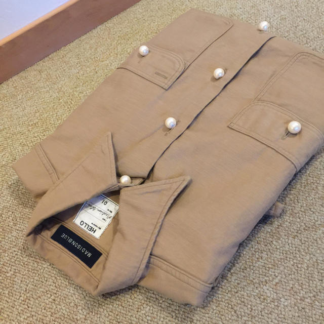 MADISONBLUE パールボタンシャツ ベージュ 01サイズの通販 by 気まぐれ - マディソンブルー ハンプトン SALE