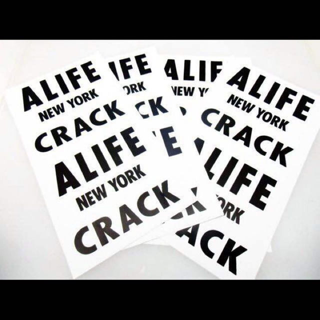 ■送料無料■【alife(エーライフ) CRACK　/BIGステッカー】 メンズのファッション小物(その他)の商品写真