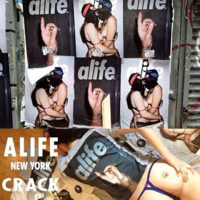 ■送料無料■【alife(エーライフ) CRACK　/BIGステッカー】 メンズのファッション小物(その他)の商品写真