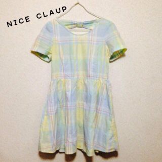 ワンアフターアナザーナイスクラップ(one after another NICE CLAUP)のNICE CLAUP＊チェックワンピース(ひざ丈ワンピース)