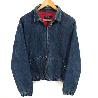 ポロラルフローレン(POLO RALPH LAUREN)の濃紺 ♪ アメリカ製 90s ポロ ラルフローレン デニムブルゾン M  L(ブルゾン)