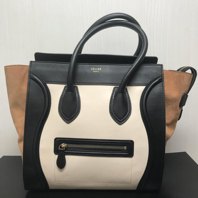 celine(セリーヌ)の専用 セリーヌ  ラゲージ ミニショッパー トリコロール レディースのバッグ(ハンドバッグ)の商品写真