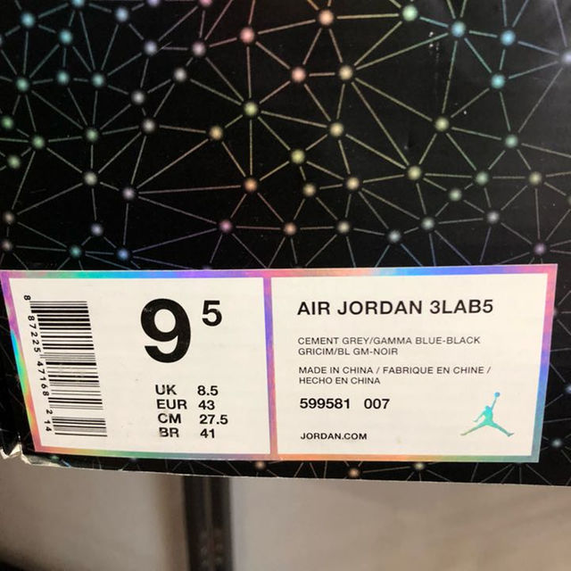 NIKE(ナイキ)の【レア】AIR JORDAN 3LAB5 メンズの靴/シューズ(スニーカー)の商品写真