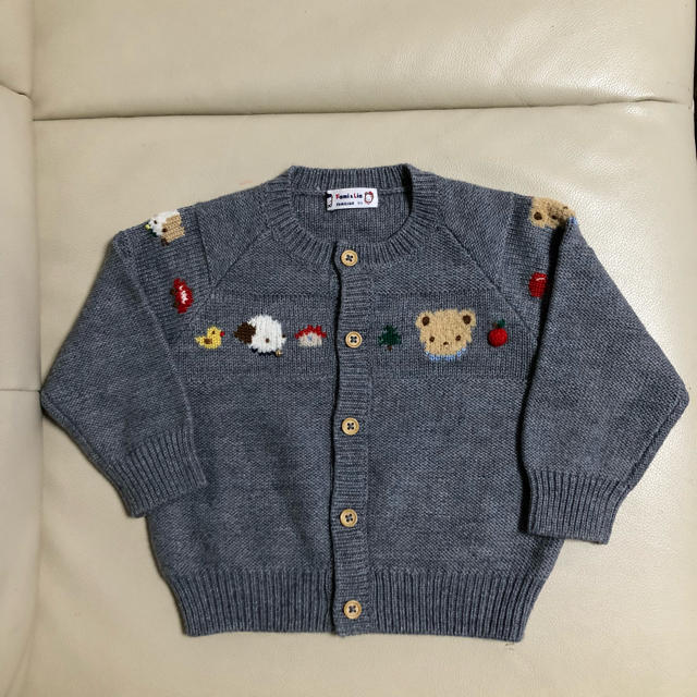 familiar(ファミリア)のれん様ご専用【美品】familiar カーディガン 90 キッズ/ベビー/マタニティのキッズ服男の子用(90cm~)(その他)の商品写真