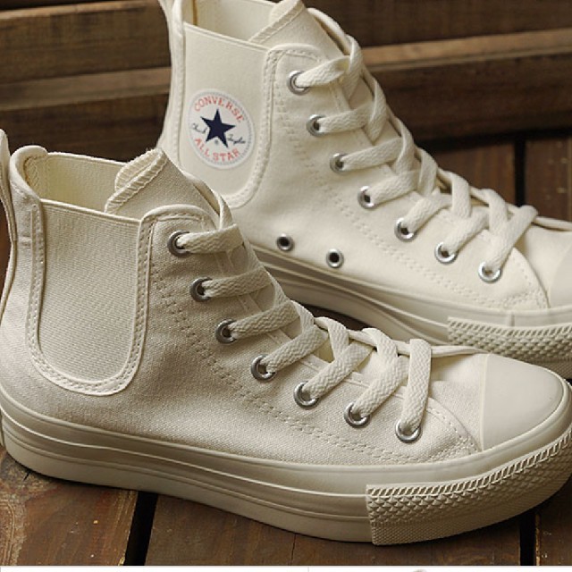 CONVERSE - CONVERSE サイドゴア ハイカットスニーカー ホワイトの通販 by ゆっきー's shop｜コンバースならラクマ