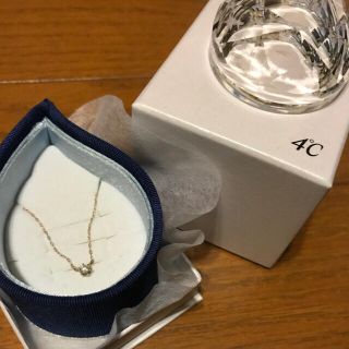 ヨンドシー(4℃)の4℃ ピンクゴールド ダイヤ 18k ネックレス(ネックレス)