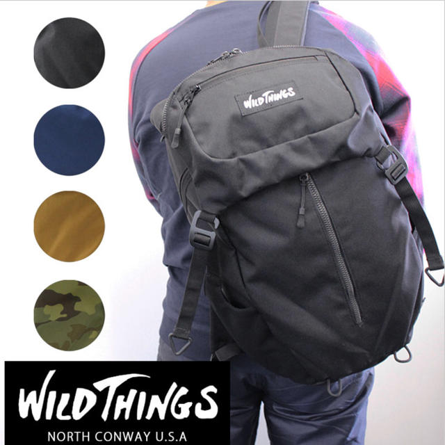 WILDTHINGS(ワイルドシングス)のWILD THINGS バックパック ブラック メンズのバッグ(バッグパック/リュック)の商品写真