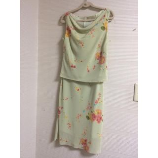 アナイ(ANAYI)の【美品☆アナイ】花柄 ワンピース ツーピース(ひざ丈ワンピース)