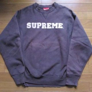 初期 レア supreme スウェットパーカー ブラウン M