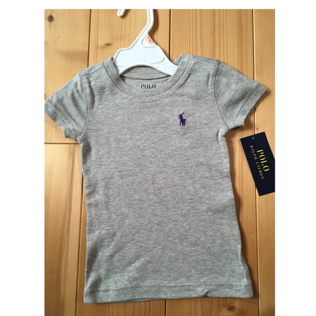 Ralph Lauren(ラルフローレン)のポロ ラルフローレン 新品 子供 半袖 Tシャツ 黒グレー2枚セット キッズ/ベビー/マタニティのベビー服(~85cm)(その他)の商品写真