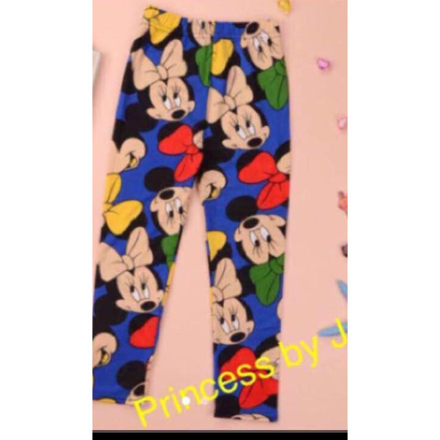 Disney(ディズニー)のラスト1点 ミニーレギンス110 キッズ/ベビー/マタニティのキッズ服女の子用(90cm~)(パンツ/スパッツ)の商品写真