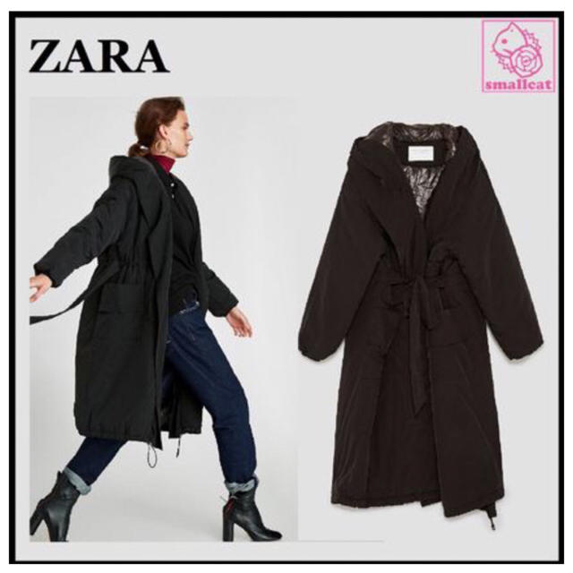 ZARA(ザラ)の新品▪️ZARA woman▪️サラリと羽織るダウンコード・オーバーサイズ レディースのジャケット/アウター(ダウンコート)の商品写真