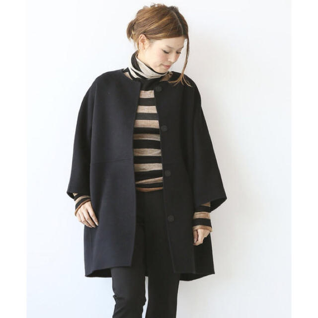 DEUXIEME CLASSE - いととん☆新品☆リバーノーカラーコート  Deuxieme Classe