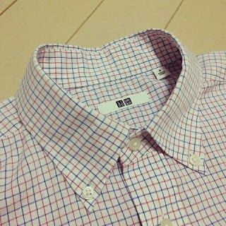 ユニクロ(UNIQLO)のUNIQLO  チェックシャツ  半袖（Mサイズ） USED(シャツ)