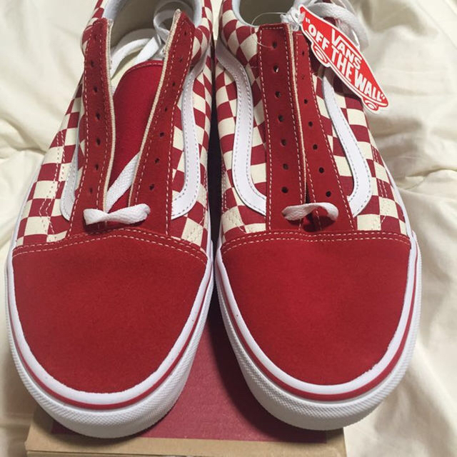 VANS(ヴァンズ)の専用 vans old skool primary check red メンズの靴/シューズ(スニーカー)の商品写真