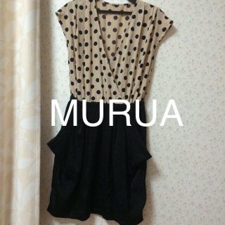 ムルーア(MURUA)のMURUAコクーンワンピ★送料込み(ひざ丈ワンピース)