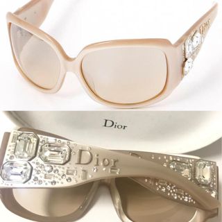 ディオール(Dior)のdior ビジュー サングラス【新品】ブラウンベージュ(サングラス/メガネ)