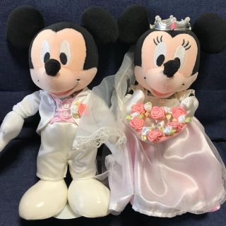 ディズニー(Disney)のDisney ミッキーミニー ウェディング ぬいぐるみ(キャラクターグッズ)