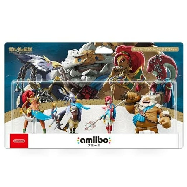 任天堂(ニンテンドウ)のamiibo 四人の英傑セット リーバル/ダルケル/ウルボザ/ミファー アミーボ エンタメ/ホビーのフィギュア(アニメ/ゲーム)の商品写真