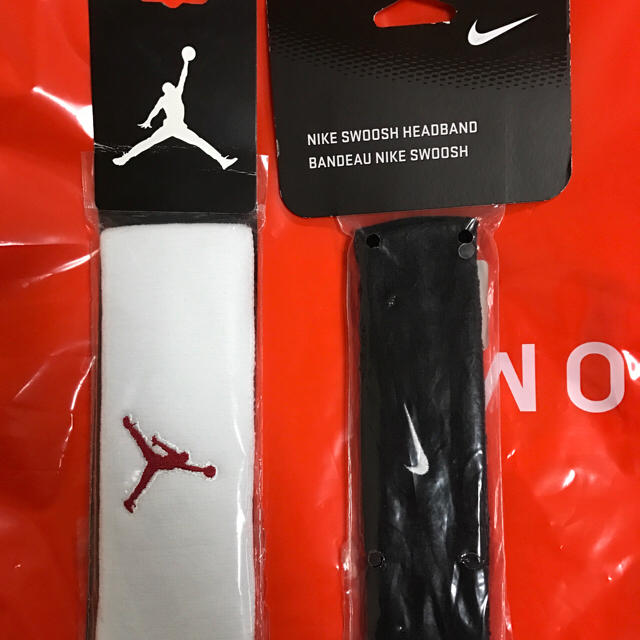 メンズナイキ Nike ジョーダン Jordan ヘッドバンド 白 黒