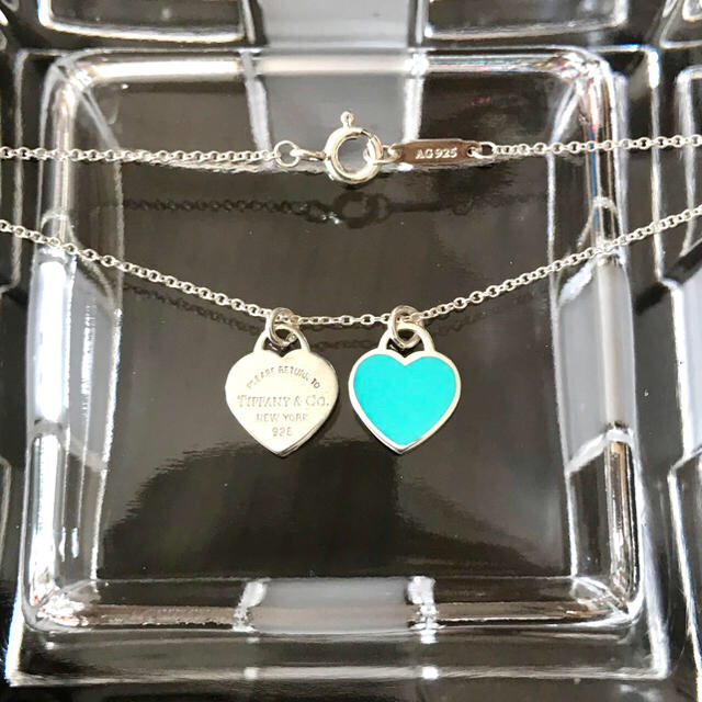 Tiffany & Co.(ティファニー)の限界値下げ❣️ティファニー  ミニダブル ハート エナメル❤︎ レディースのアクセサリー(ネックレス)の商品写真