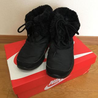 ナイキ(NIKE)のNIKE ナイキ カイシ ウインター  ハイ ブーツ 25.5 美品 黒 (ブーツ)