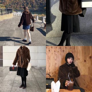 ロキエ(Lochie)のmade in italy fake far coat .(毛皮/ファーコート)