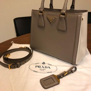 プラダ(PRADA)のS様専用プラダ バッグ サファーノレザー バイカラー(ハンドバッグ)