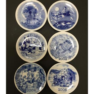 ROYAL COPENHAGEN - ロイヤルコペンハーゲン ミニイヤープレート6枚
