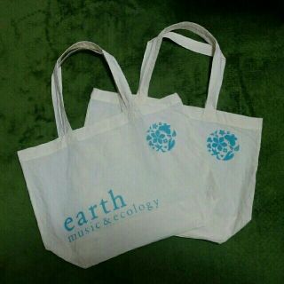 アースミュージックアンドエコロジー(earth music & ecology)のearth music & ecology ショッピングバック2枚組(トートバッグ)