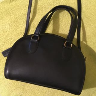 コーチ(COACH)の【良品】オールドコーチ ヴィンテージ USA製 2way ハーフムーン ブラック(ショルダーバッグ)