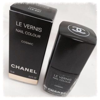 シャネル(CHANEL)のCHANEL ネイル ブラック ラメ(その他)