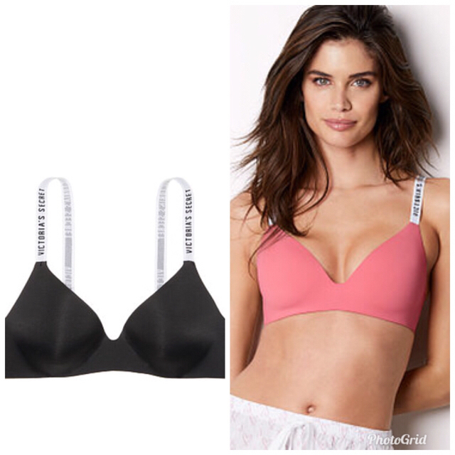 Victoria's Secret(ヴィクトリアズシークレット)の黒の32Bワイヤレス レディースの下着/アンダーウェア(ブラ)の商品写真